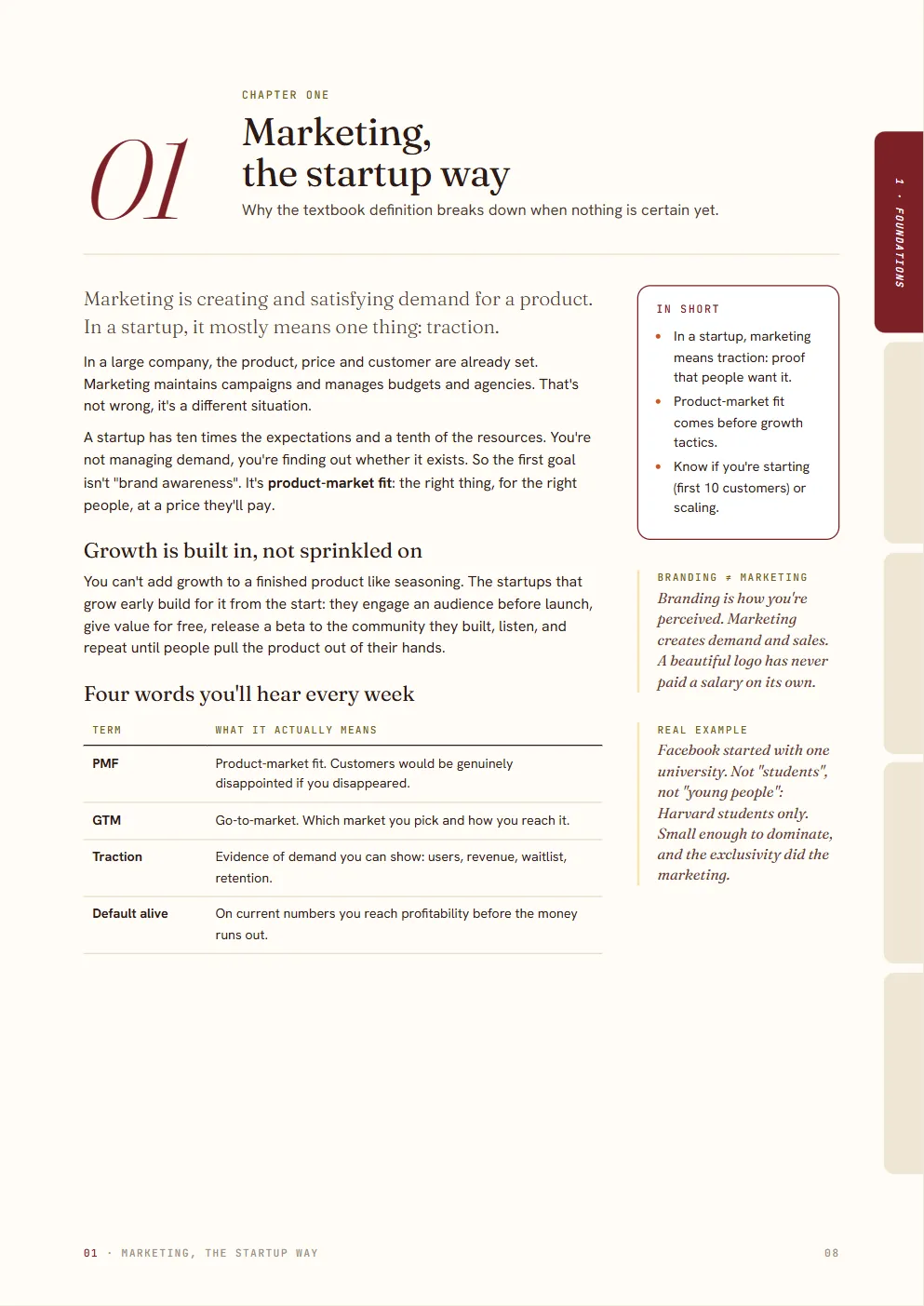 Chapter one opening page